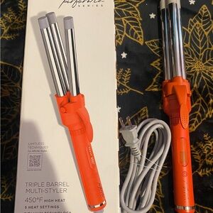 Limitless Techniques Triple Barrel Multi-Styler - Orange